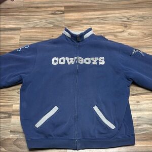 Dallas Cowboys Sherpa Lined Full Zip Fleece Men’s XL NFL Y2K